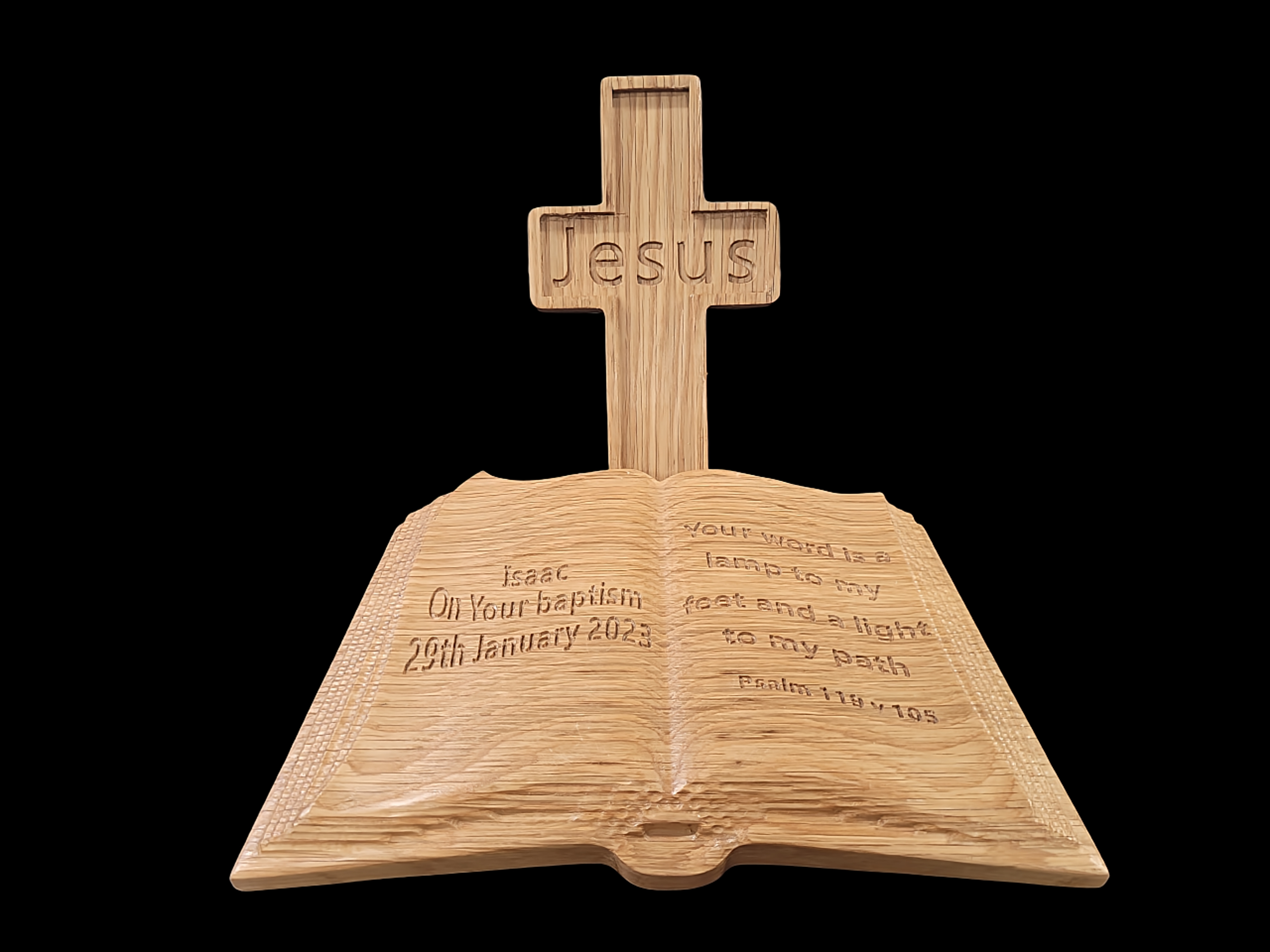 Personalised Wooden Baptism Christening Present
