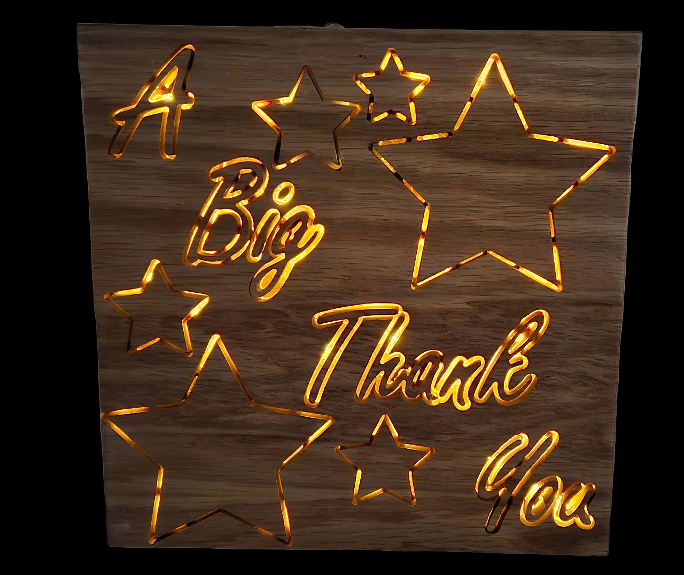 Large Commemorative Wooden Sign Card