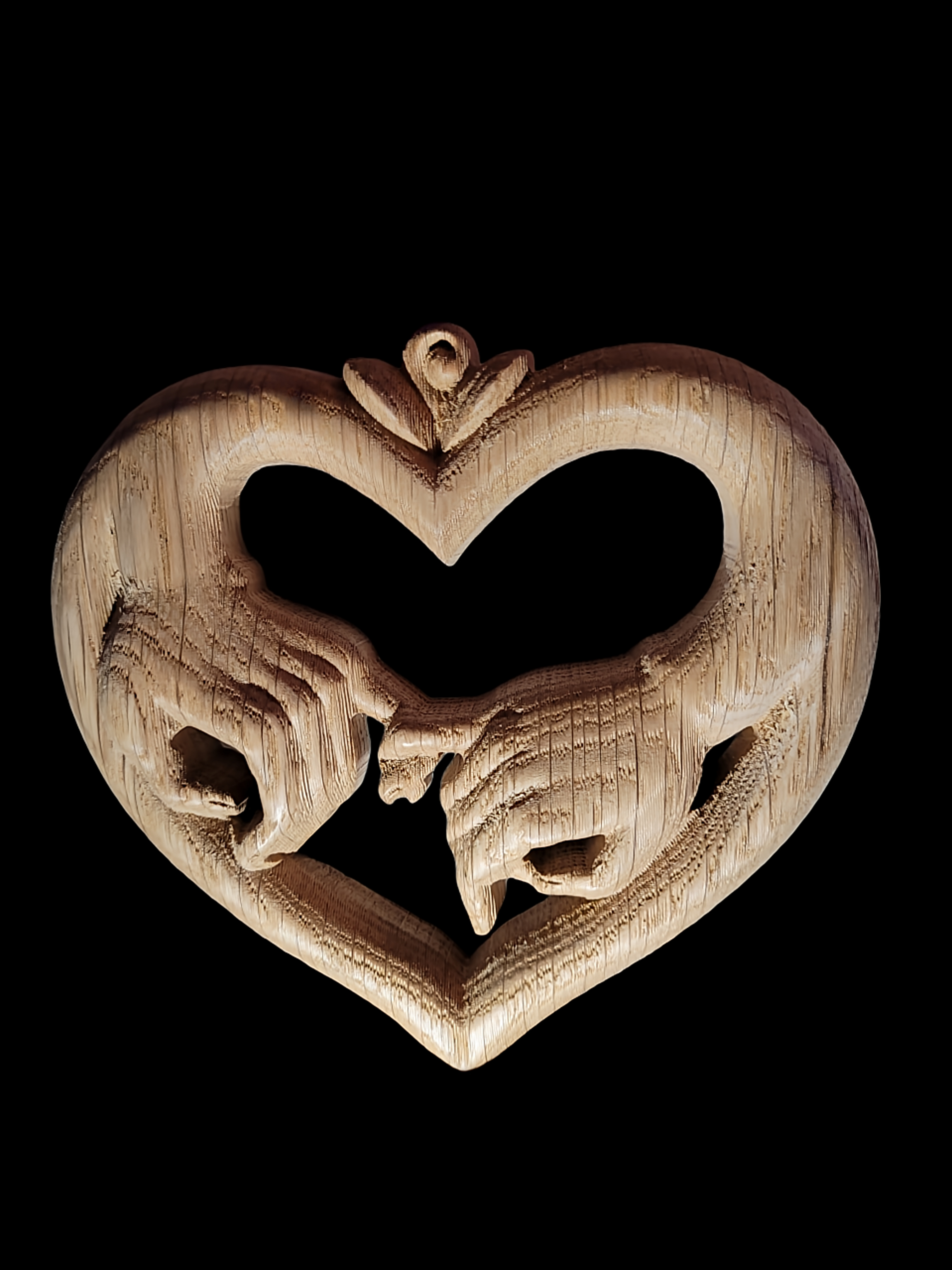 Hands in Heart Custom Wooden Sign