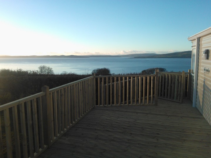 Wrap around timber veranda decking for holiday homes